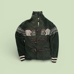 Ralph Lauren Rugby Green and Cream Jacket